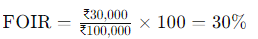 FOIR Calculation Formula