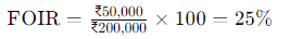 FOIR Calculation Formula