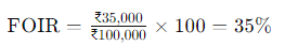 FOIR Calculation Formula